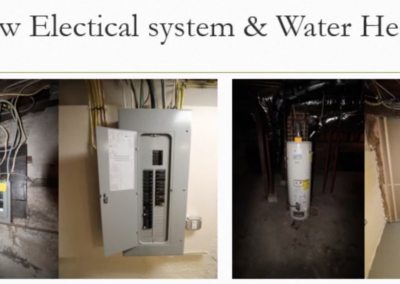 New electrical and water heater